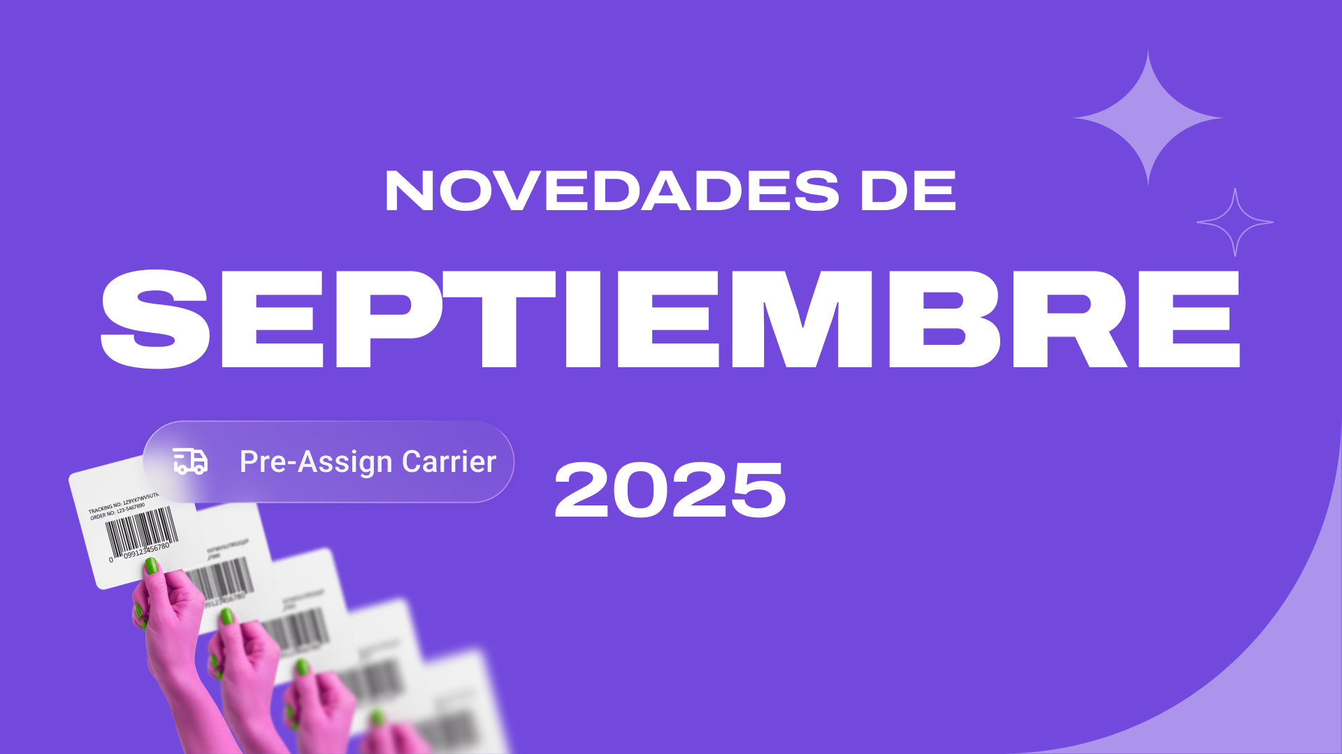 Product Updates - Septiembre 2025: Preasignación de transportistas y seguimiento multicolis